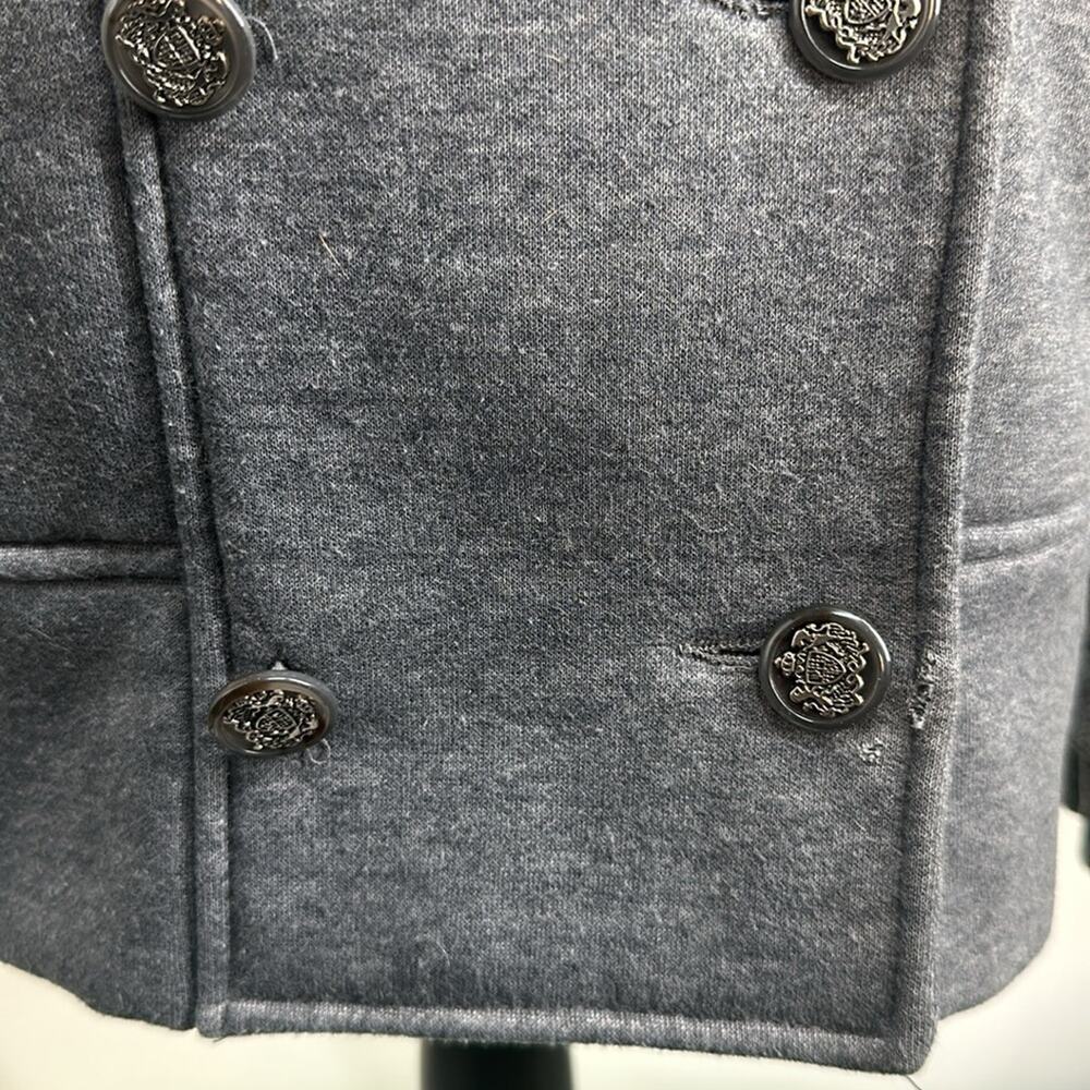 Iris Basic Gray Double-Breasted Jacket Size M. Se… - image 6